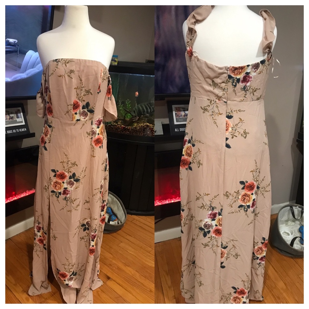 Floral fashion nova dress